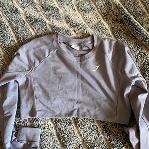 Gymshark crop top long sleeves